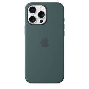 Apple iPhone 16 Pro Max Silicone Case with MagSafe – Lake Green